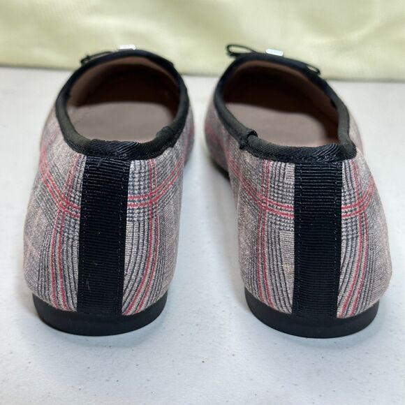 Charter Club Kimii Deconstructed Loafers Natural Beige/Black Plaid Womens 6M NWB - Picture 7 of 11